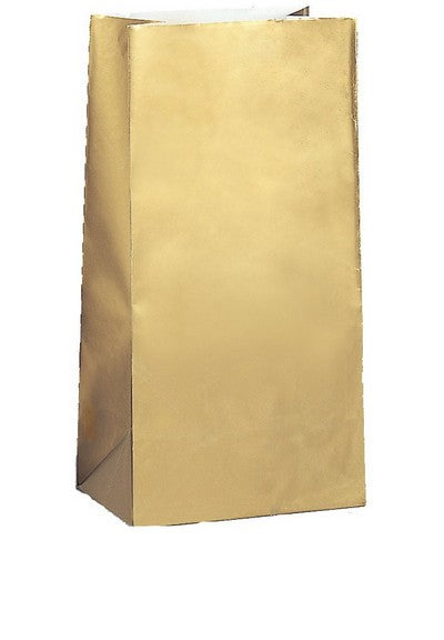 Mitgebseltüten metallic gold (12 Stk.)
