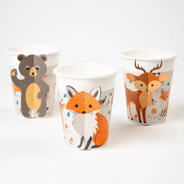 Becher "Waldtiere" (6 Stk.)