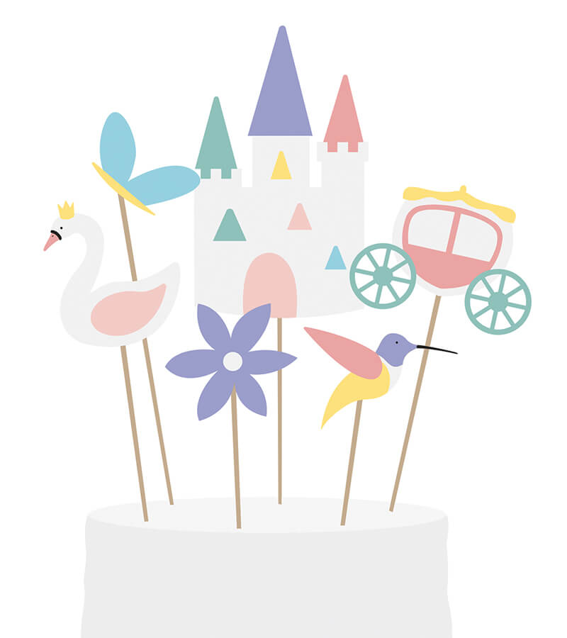 Kuchentopper "Prinzessin" (6 Stk.)