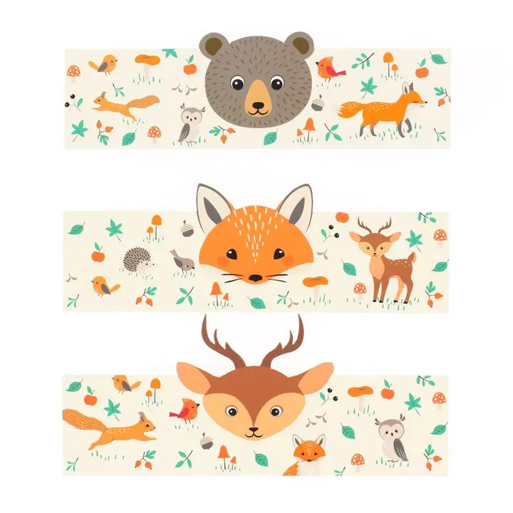 Servietten Banderole "Waldtiere" (6 Stk.)