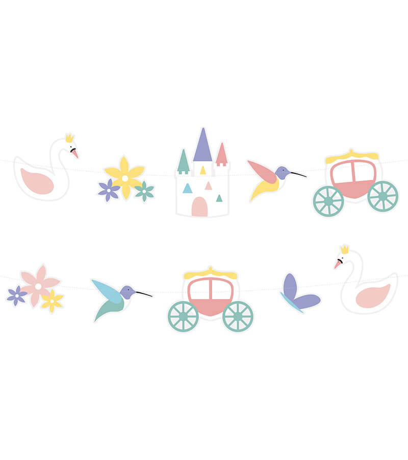 Wimpelkette "Prinzessin" (1 Stk.)