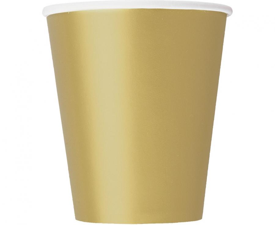 Becher gold (8 Stk.)