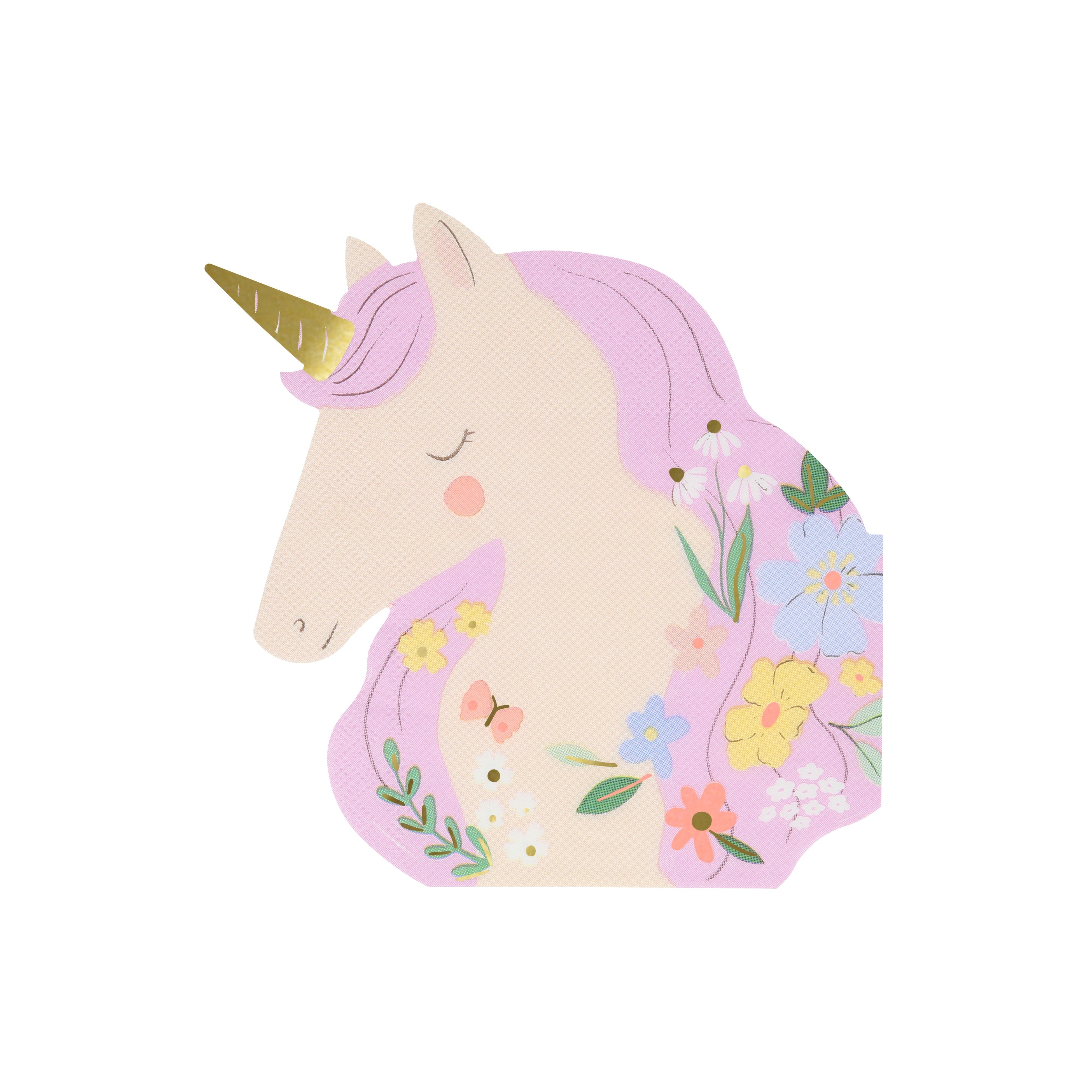 Servietten "Einhorn Kopf" (16 Stk.)