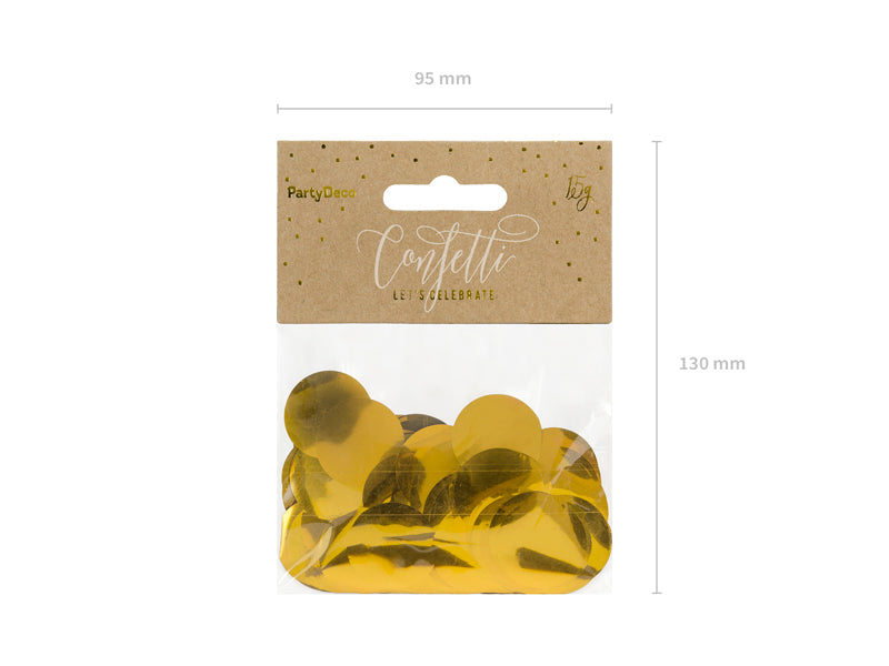 Konfetti "Kreise" gold (1 Pck.)