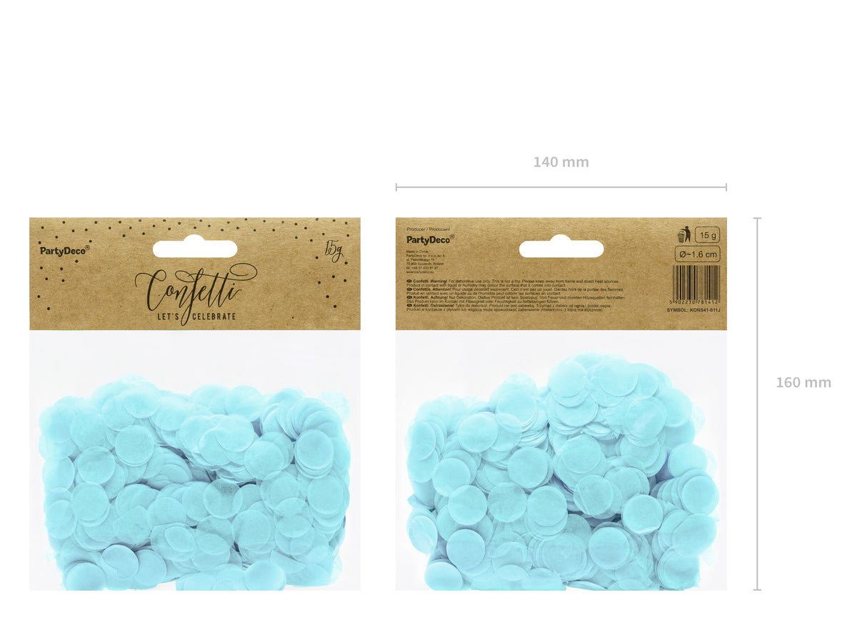 Konfetti "Kreise" hellblau (1 Pck.)