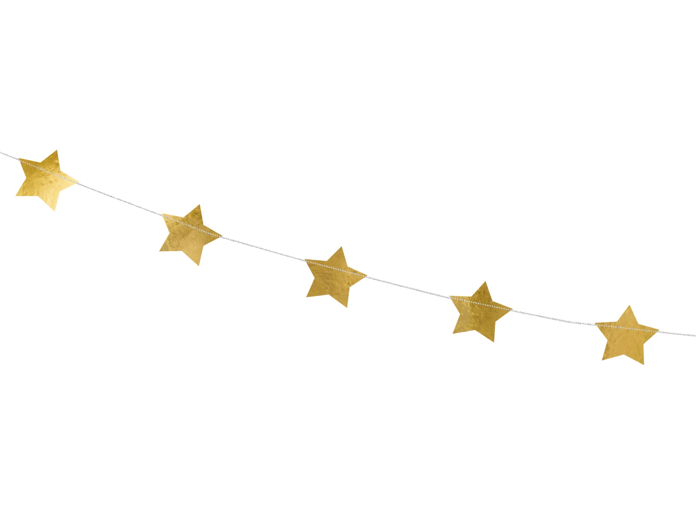 Wimpelkette "Sterne" gold (1 Stk.)