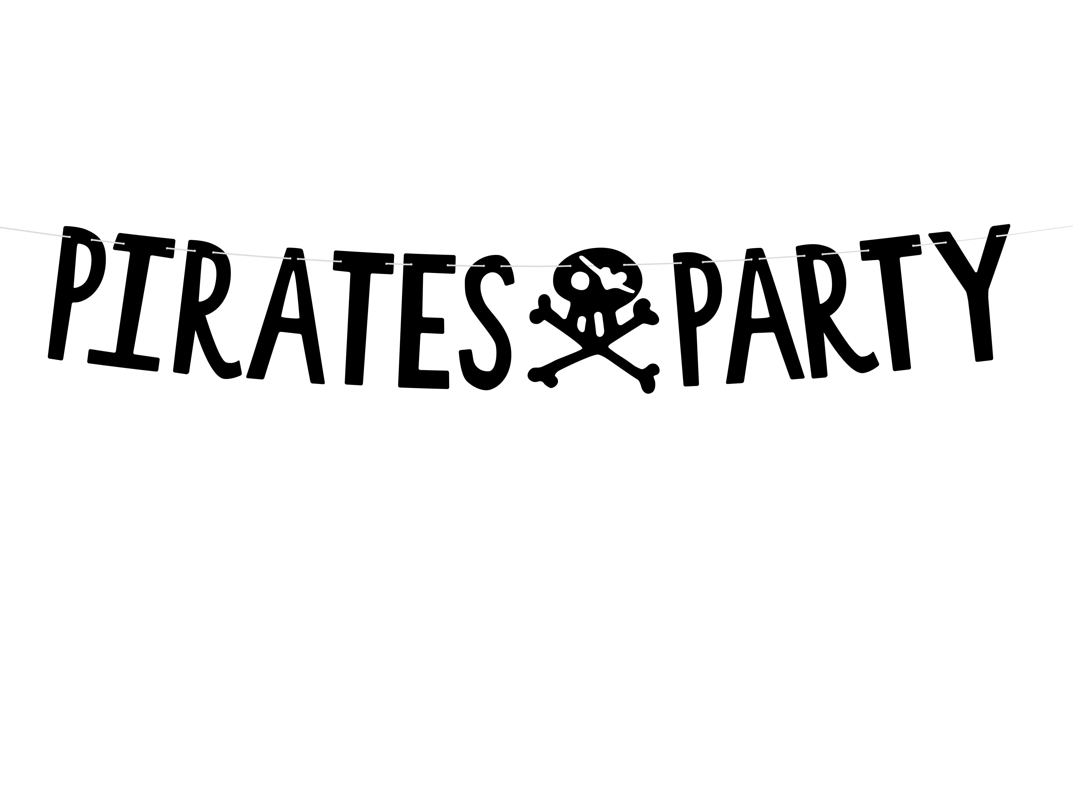 Wimpelkette "Pirat" (1 Stk.)