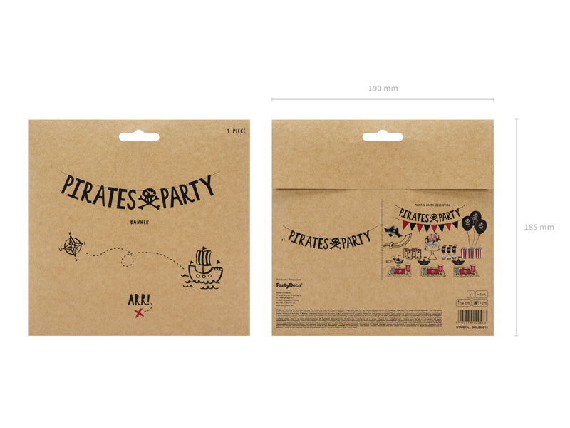 Wimpelkette "Pirat" (1 Stk.)