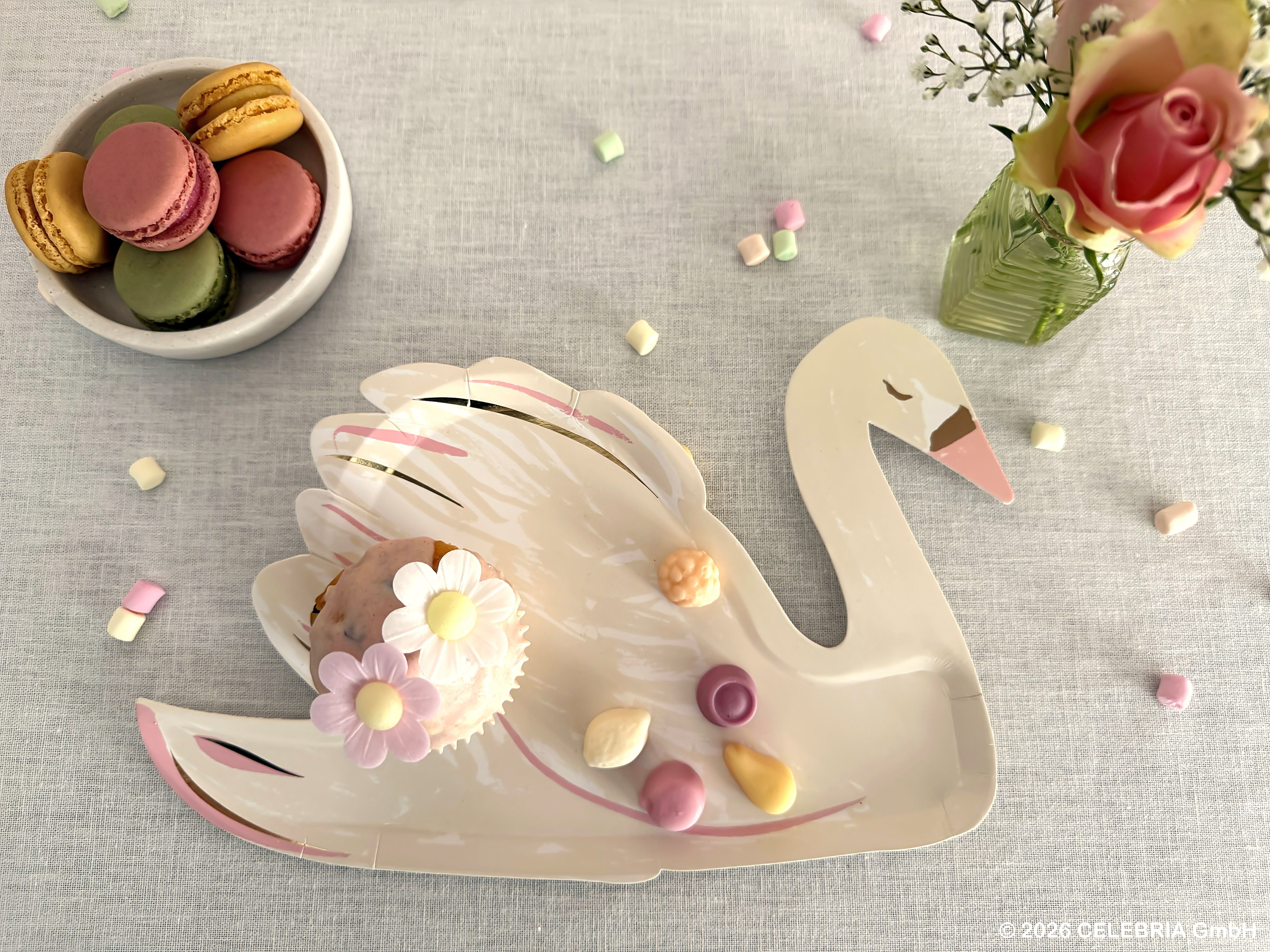 Teller "Schwan" (8 Stk.)
