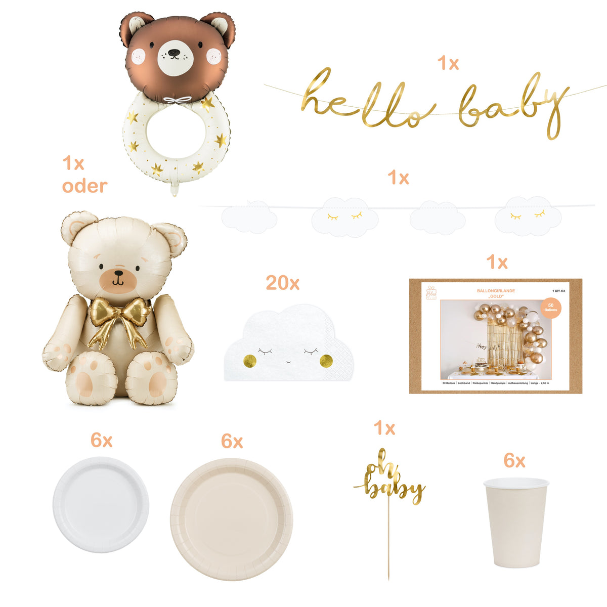 Babyparty beige Box Premium