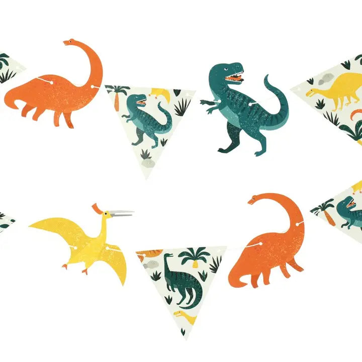 Wimpelkette "Dinosaurier" (1 Stk.)