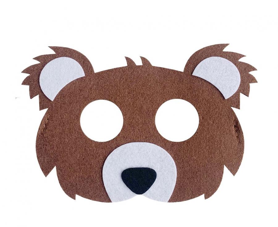 Filzmaske "Bär" (1 Stk.)