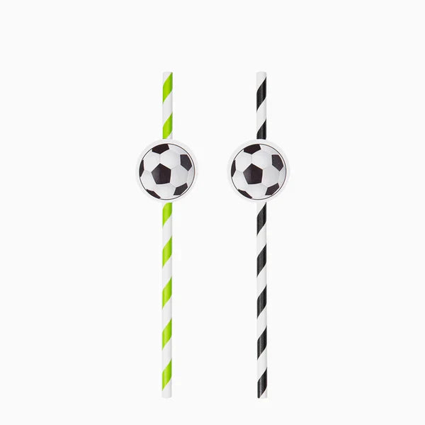 Trinkhalme "Fußball" (8 Stk.)