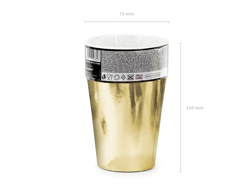 Becher gold (6 Stk.)