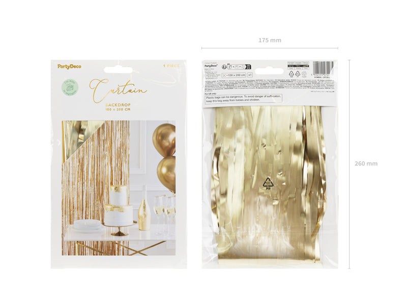 Dekovorhang gold (1 Stk.)