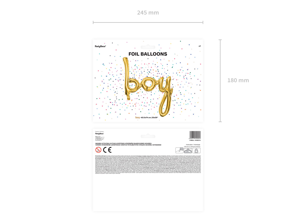 Folienballon "Boy" (1 Stk.)