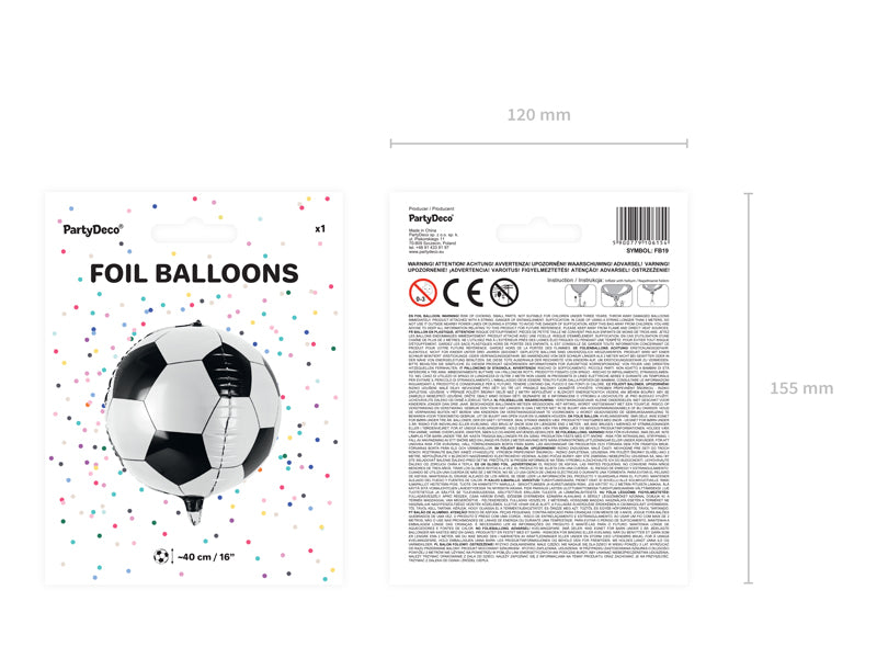 Folienballon "Fußball" (1 Stk.)