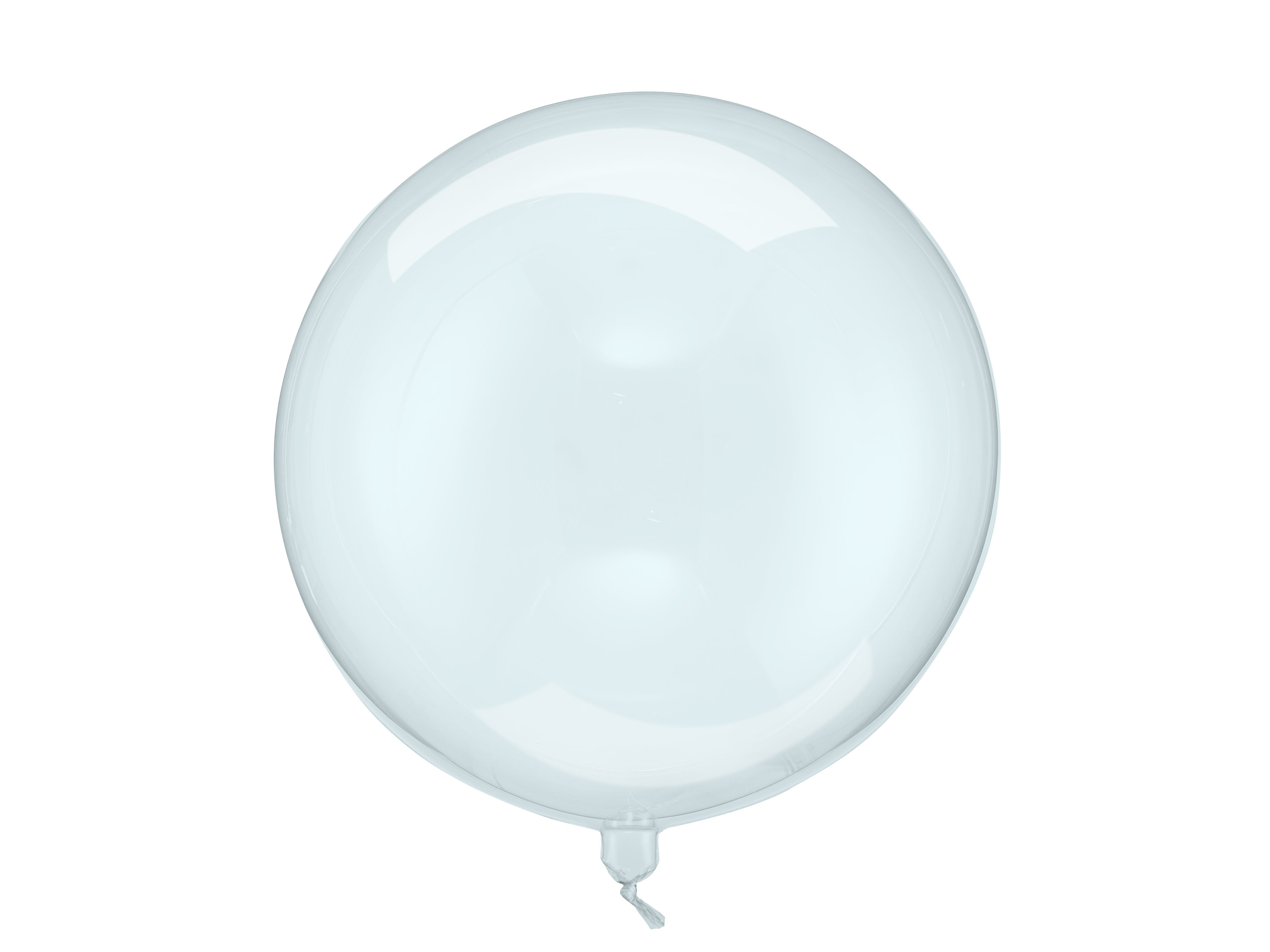 Ballonkugel "transparent" blau (1 Stk.)