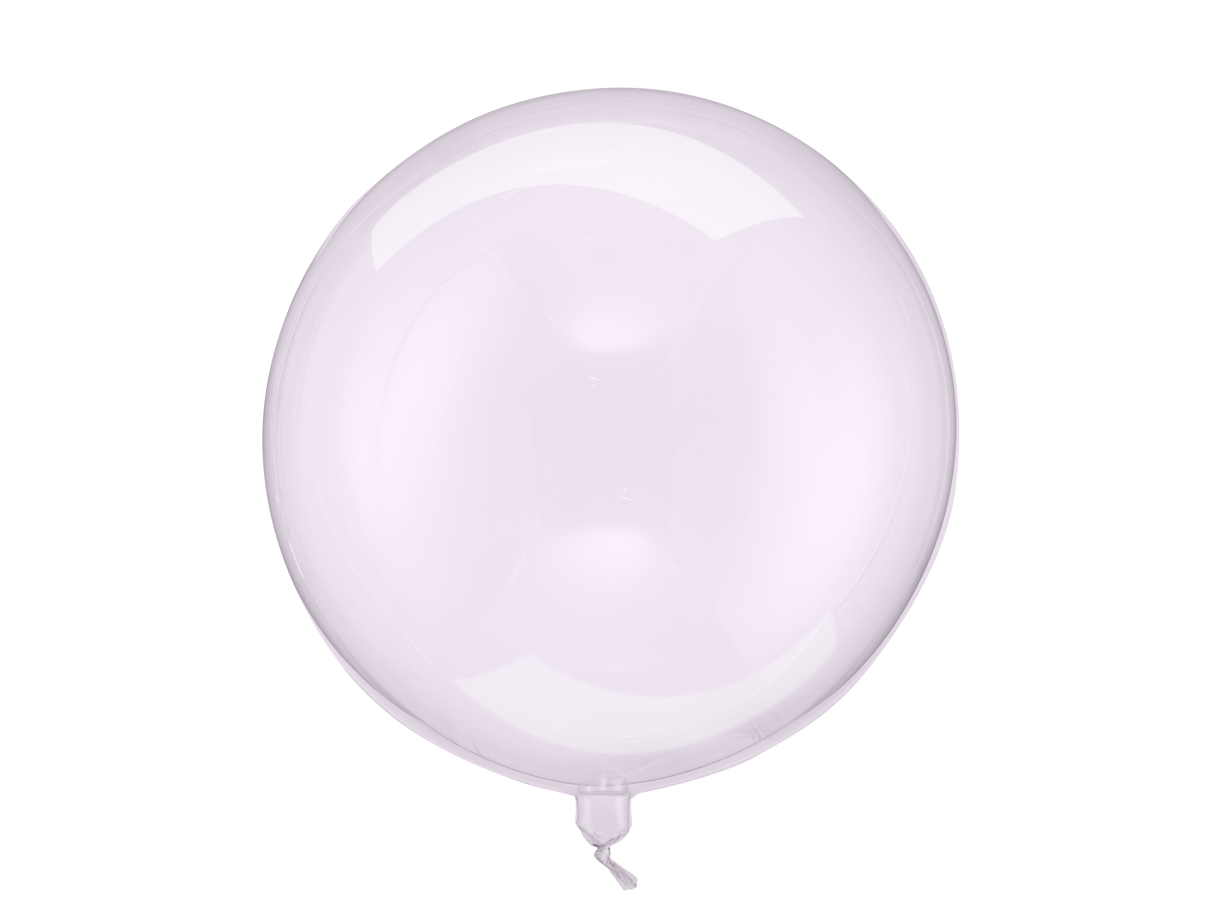 Ballonkugel "transparent" lila (1 Stk.)