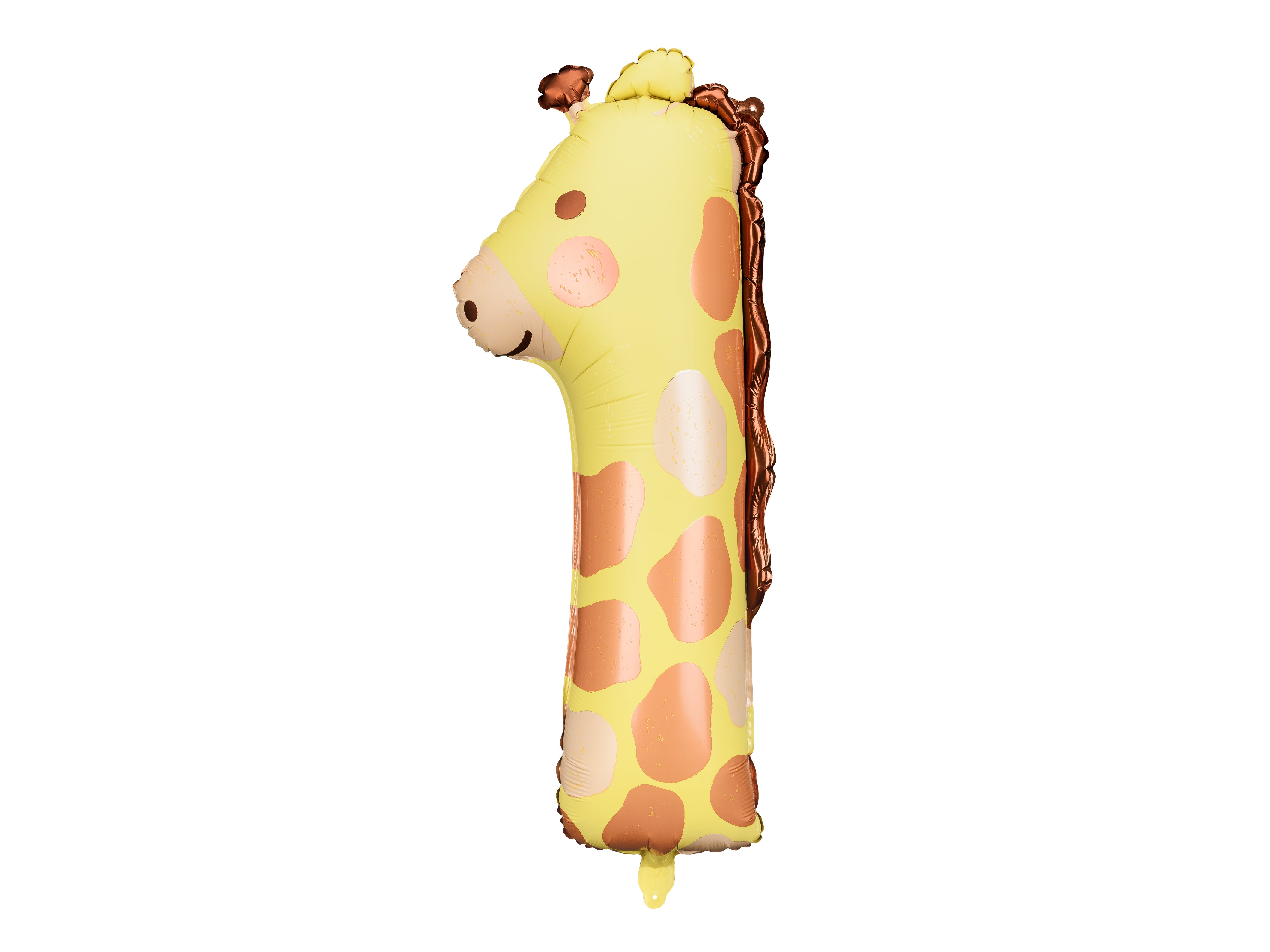 Folienballon Zahl "1" Giraffe (1 Stk.)