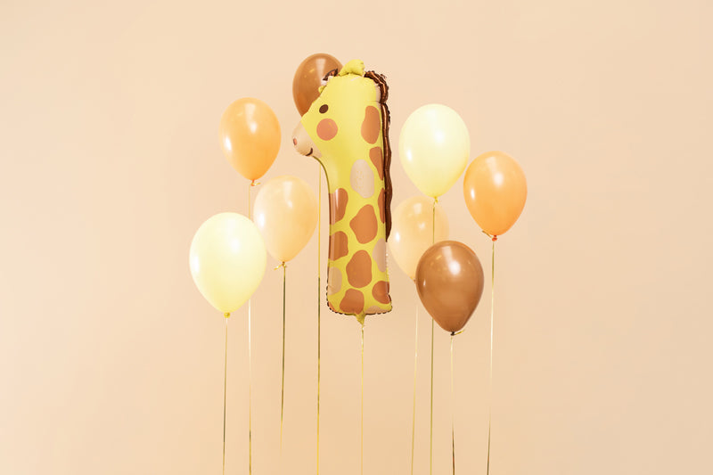 Folienballon Zahl "1" Giraffe (1 Stk.)