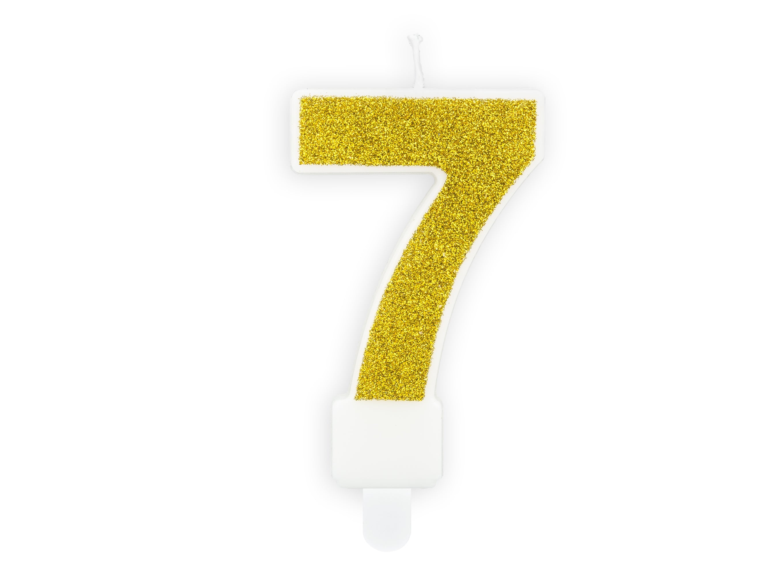 Kuchenkerze Ziffer "7" gold (1 Stk.)