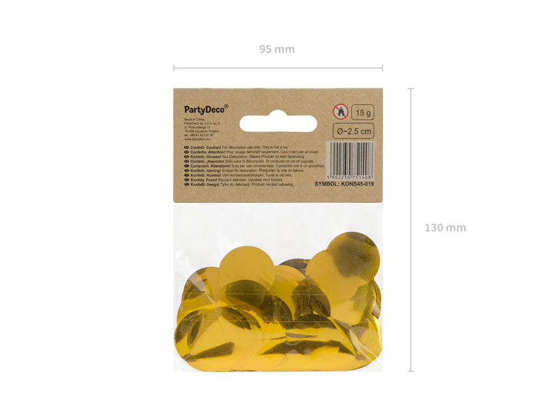 Konfetti "Kreise" gold (1 Pck.)