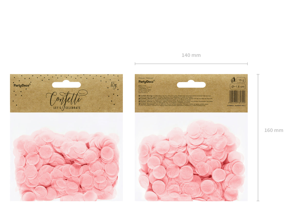 Konfetti "Kreise" rosa (1 Pck.)