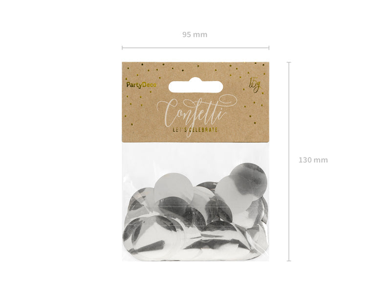 Konfetti "Kreise" silber (1 Pck.)