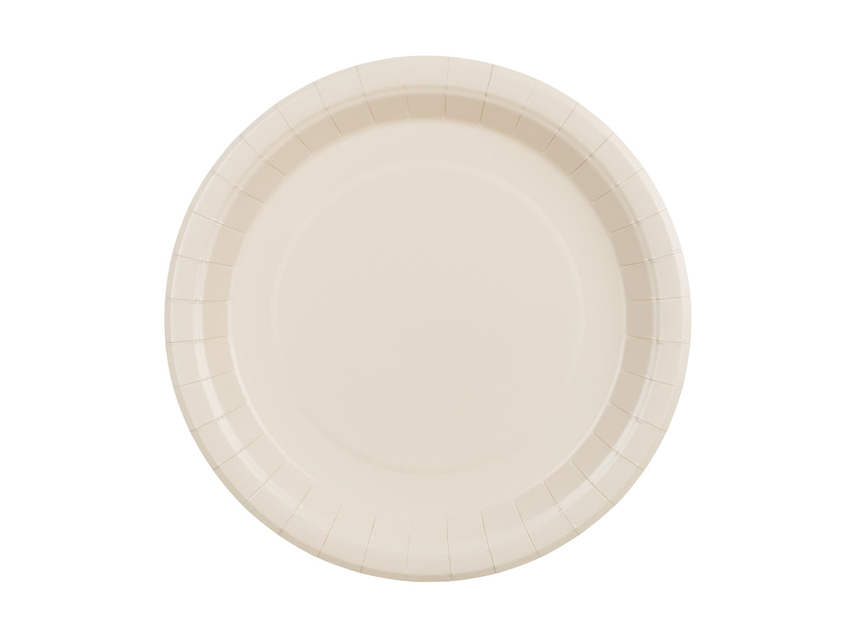 Teller beige "groß" (6 Stk.)