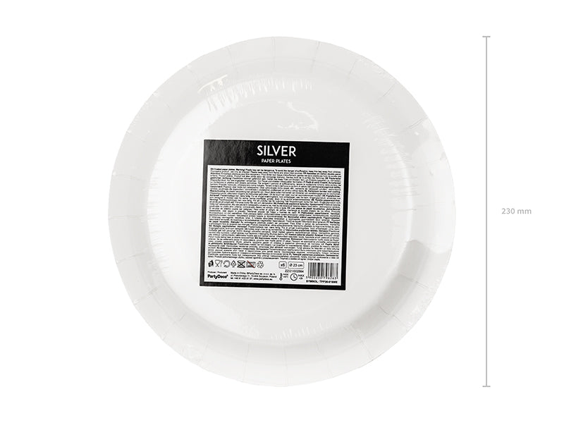 Teller silber (6 Stk.)