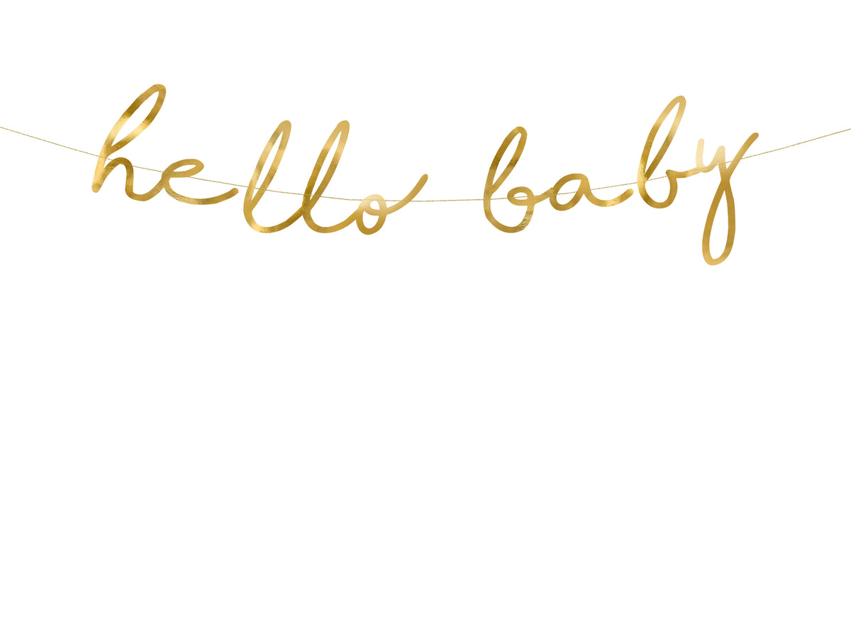 Wimpelkette "Hello Baby" (1 Stk.)