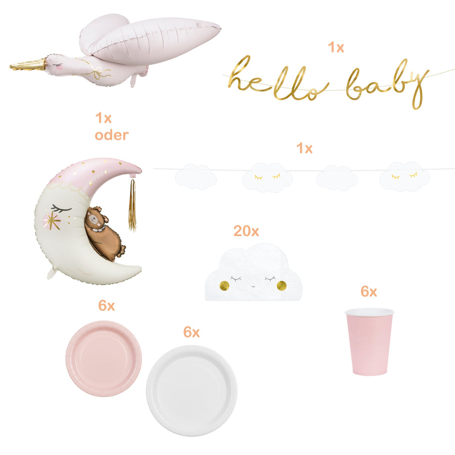 Babyparty rosa Box Basis
