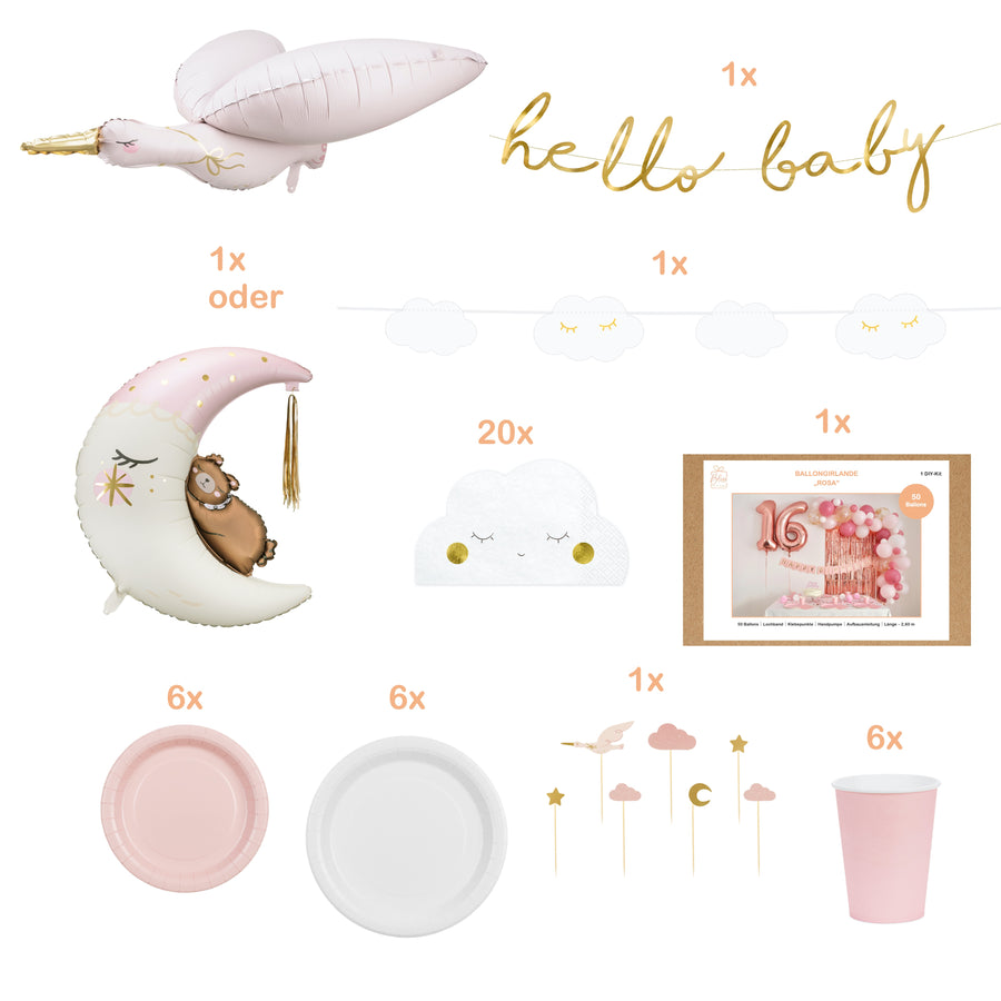 Babyparty rosa Box Premium